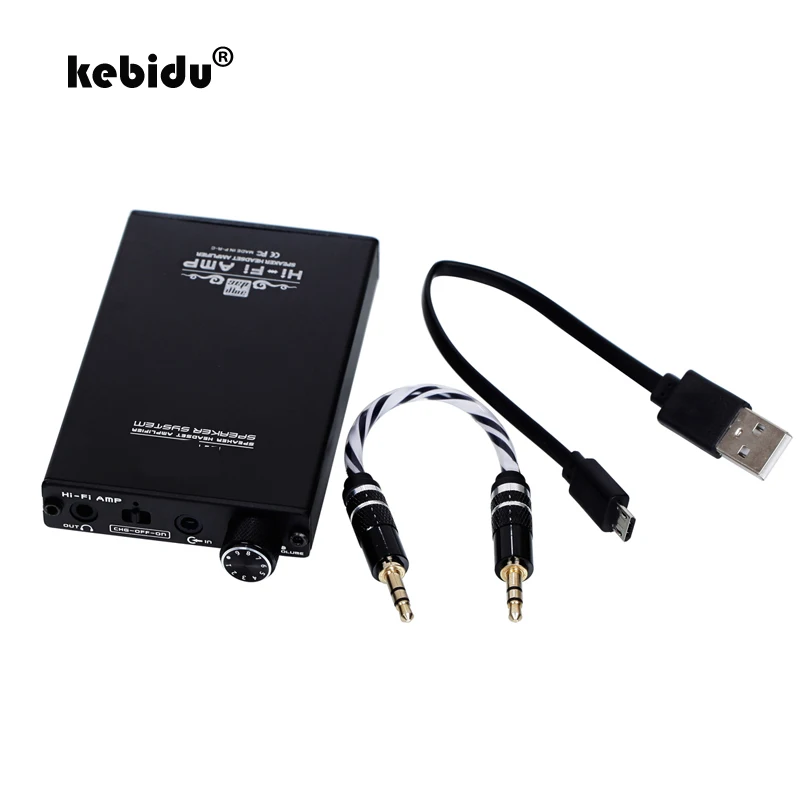 Kebidu Высококачественный новый Мини HIFI усилитель для наушников 120 мВт выходная