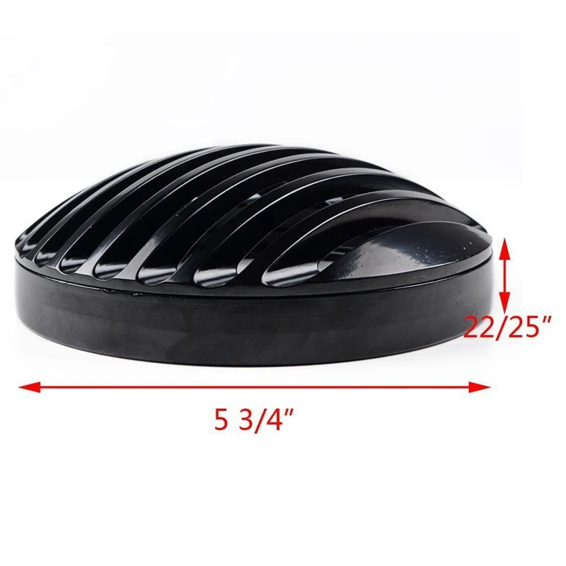 Black Aluminum Headlight Grill Cover for Harley Sportster XL883 1200 2004-2012