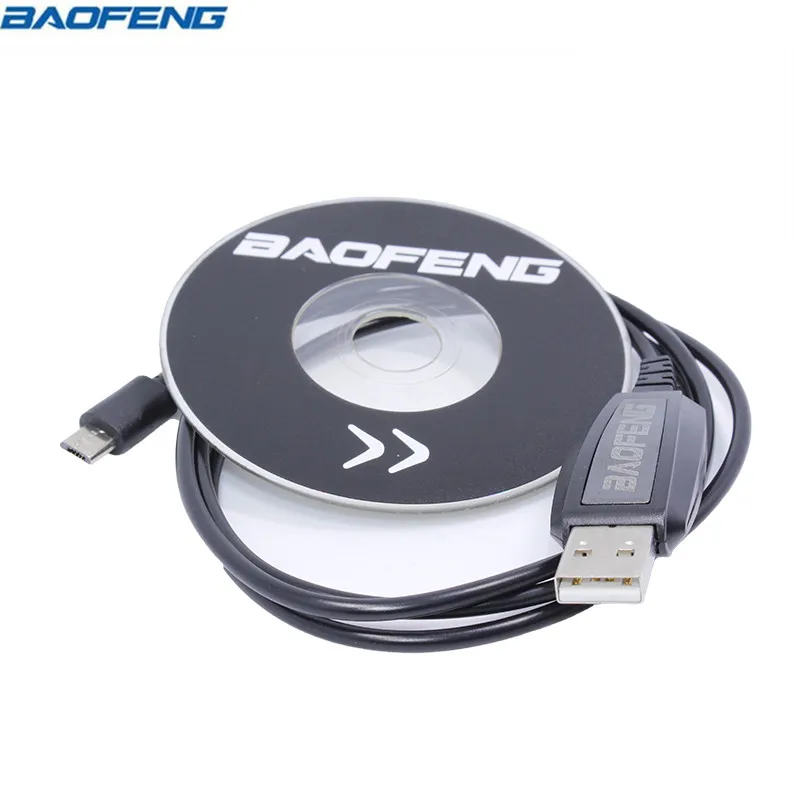 USB кабель для программирования Baofeng CD диск мини рации портативный Радиоприемник BF