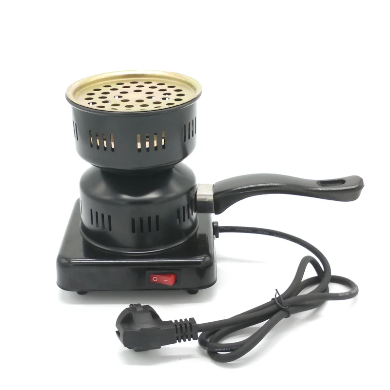 Black Shisha Charcoal Stove Hot Plate Utensil (DC12V / AC100 240V) For