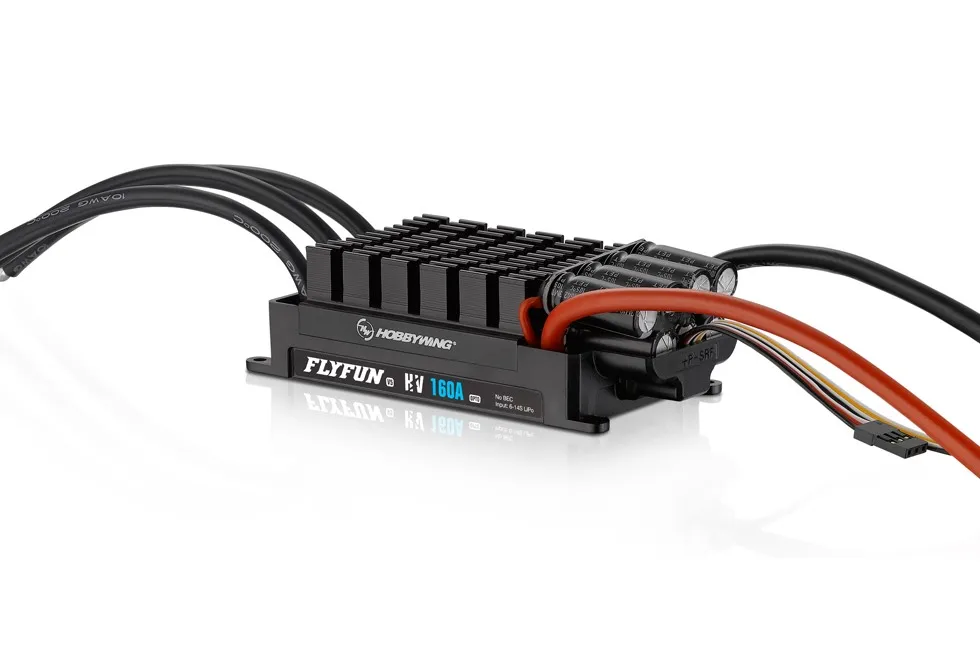 Оригинальный контроллер скорости Hobbywing FLYFUN V5 60A 80A 120A 130A 160A бесщеточный ESC 3 6S Lipo с