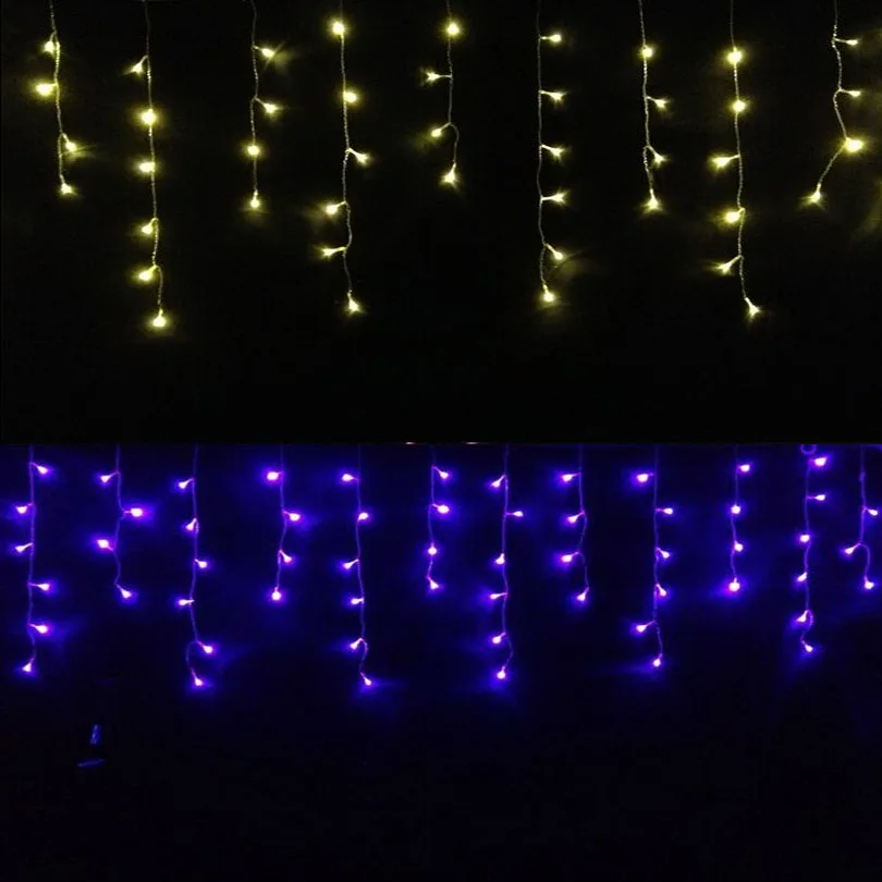 Christmas Garland LED Curtain Icicle String Light 220V 4.5m 100Leds Indoor Drop LED Party Garden Stage Outdoor Decorative Light