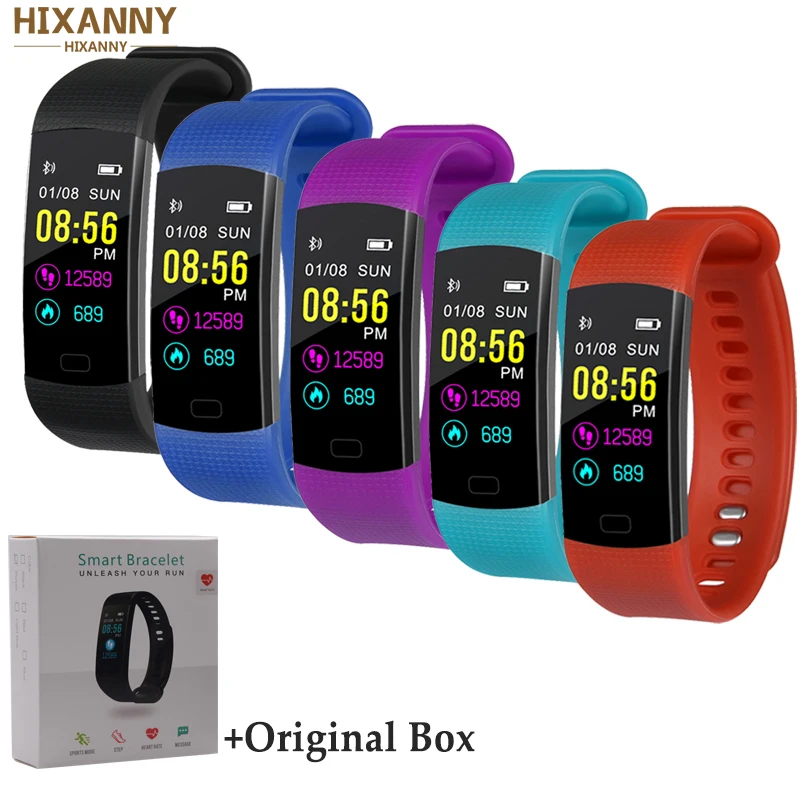 

Smart BandY5 Heart Rate Blood Pressure Monitor High Brightness Colorful Screen Smart Bracelet Wristband Notification Sportwatch