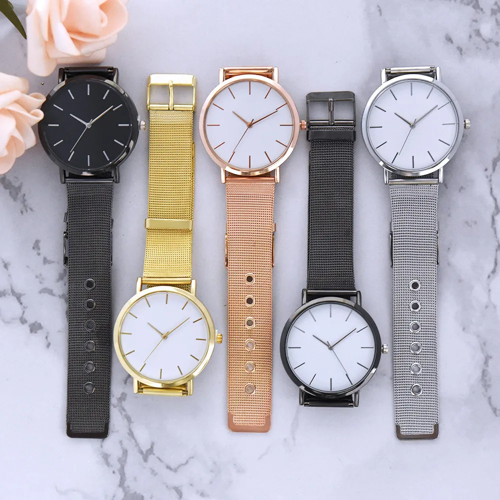 

Women Watch Wrist Stainless Steel Mesh Strap Analog Quartz Watch Bracelet Elegant Ladies Watch relogio feminino Dropshipping