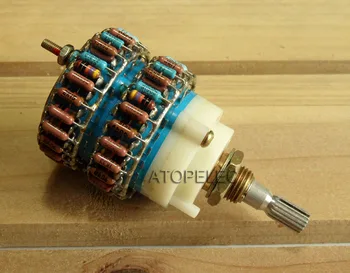 

10K/50K/100K/250K DALE 4x 24 Step Attenuator Dual-Unit Volume Potentiometer Ladder Type