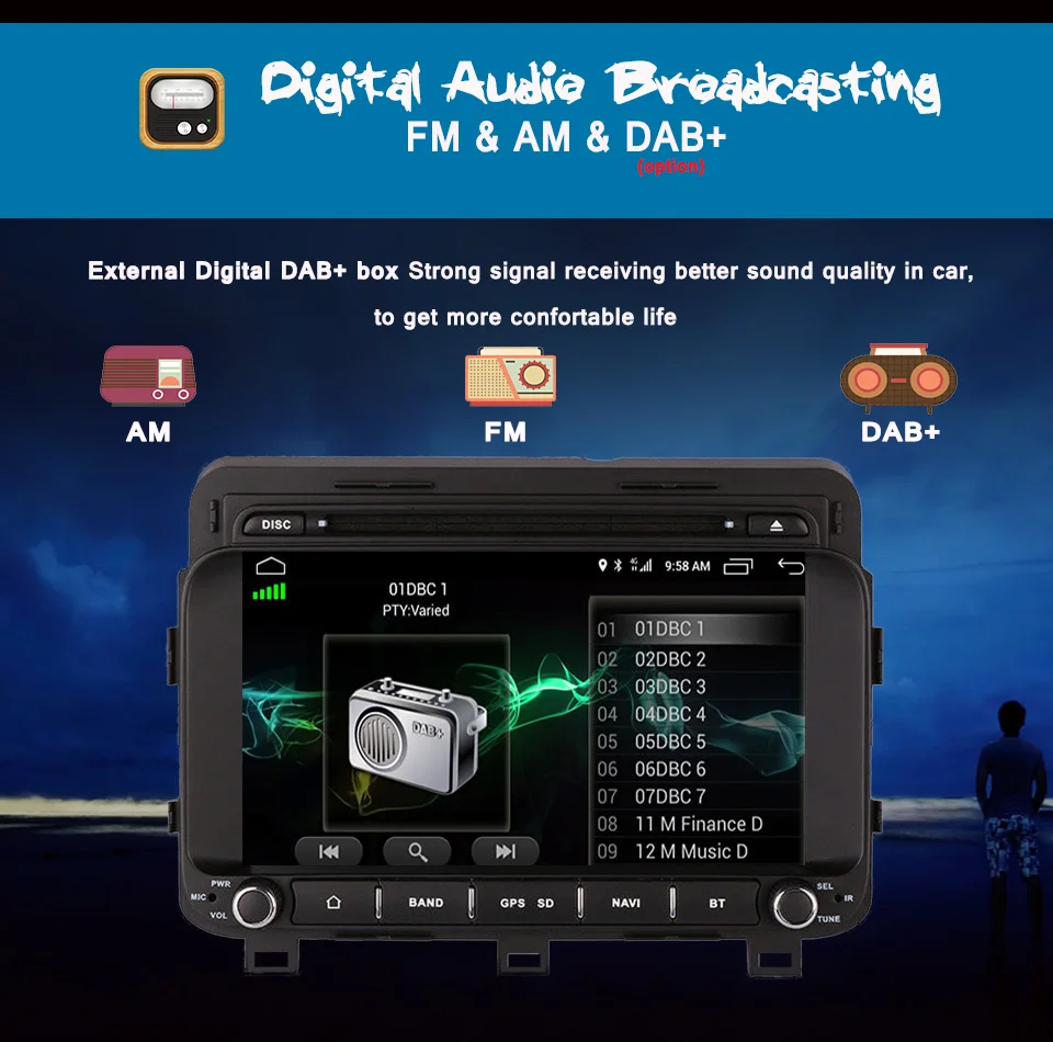 Sale Android 9.0 Car DVD for Kia Optima K5 2011-2018 RAM 4GB Head Unit Stereo Radio Navigation 2din Car multimedia player Audio Video 14