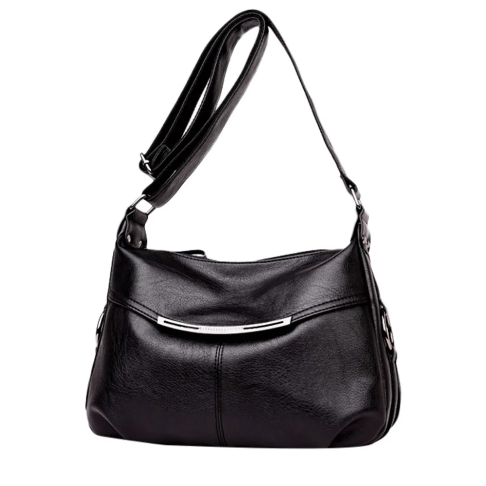 

Women's Fashion Wild Large Capacity Zipper Solid Shoulder Bag Messenger Bag Hang Bags Versatile Casual Tote Temperament 2019 #7
