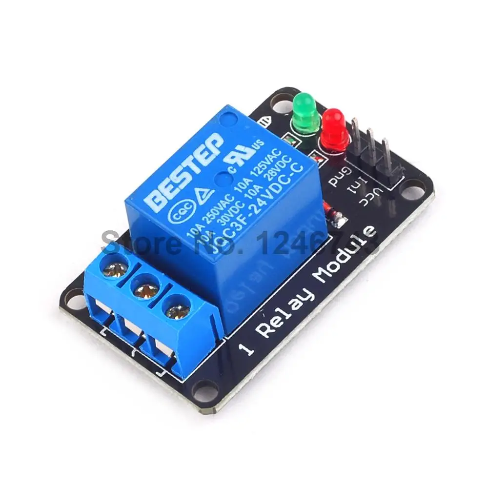 5PCS 1 Channel Relay Module 24V Lamp Low level for SCM Household Appliance Control