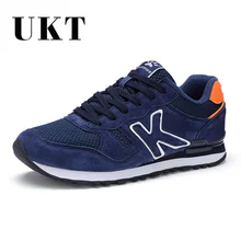 UKT Light Men Running Shoes Spring Autumn Artificial Genuine Leather Breathable Sport Shoes Cushioning Lace Up Man Sneakers 2017 cushioning running shoes men spring autumn pu leather light lace up breathable brand man sneakers