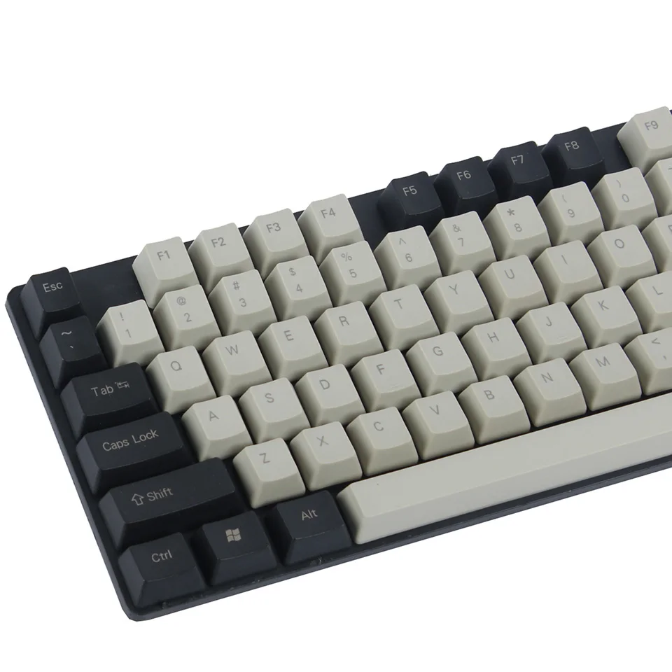 YMDK 104 87 61 черный светильник серый PBT OEM профиль Keycap для 104 TKL 60% MX переключатели Механическая игровая клавиатура