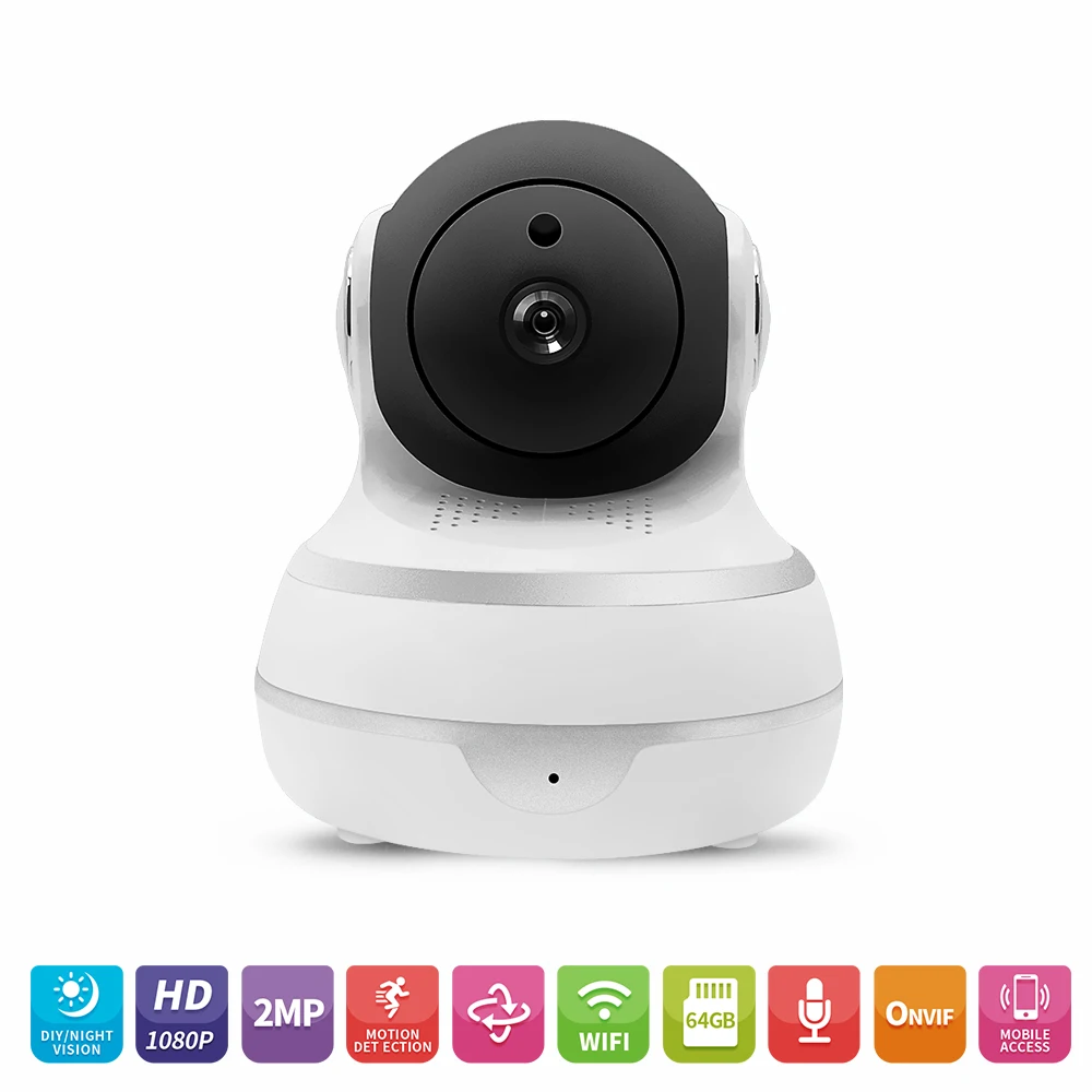 

Weatherproof Security Camera 2MP 1080P Night Vision Surveillance Wifi IP Home Cam with Two Way Audio Cloud Storage