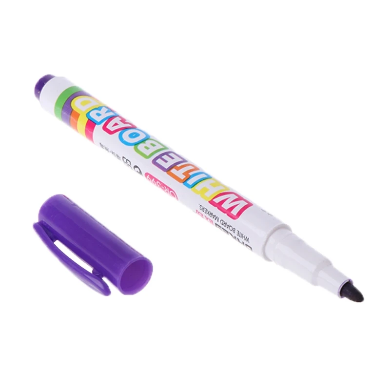 Cores Branco Marcador Seco Não Tóxico Apagar Sinal Fino Nib Conjunto Material Escolar 12 19 12 cores branco marcador seco não tóxico