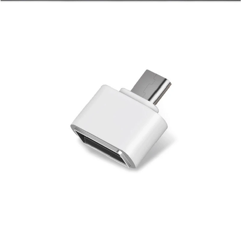 Мини OTG Micro USB к Usb адаптер для Android мобильных телефонов мыши Клавиатура конвертер совместимый Смартфон разъем OTG сплиттер - Цвет: Белый