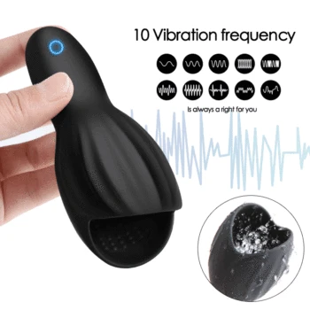 Male Glans Vibrator Penis Massager Male Masturbator Delay Lasting Sex Machine Stamina Trainer adult toy for Men Penis Stimulator 2