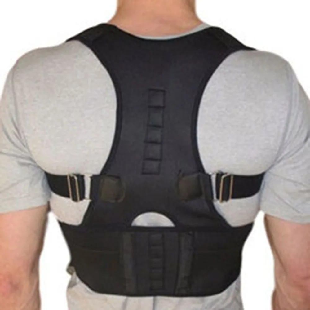 

Male Female Adjustable Magnetic Posture Corrector Corset Back Brace Back Belt Lumbar Support Straight Corrector de espalda S-XXL