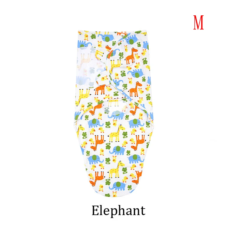 Новорожденных пеленать обертывание parisarc хлопок мягкие младенческие предметы для новорожденных одеяло& пеленание обертывание одеяло, спальный мешок - Цвет: elephant small
