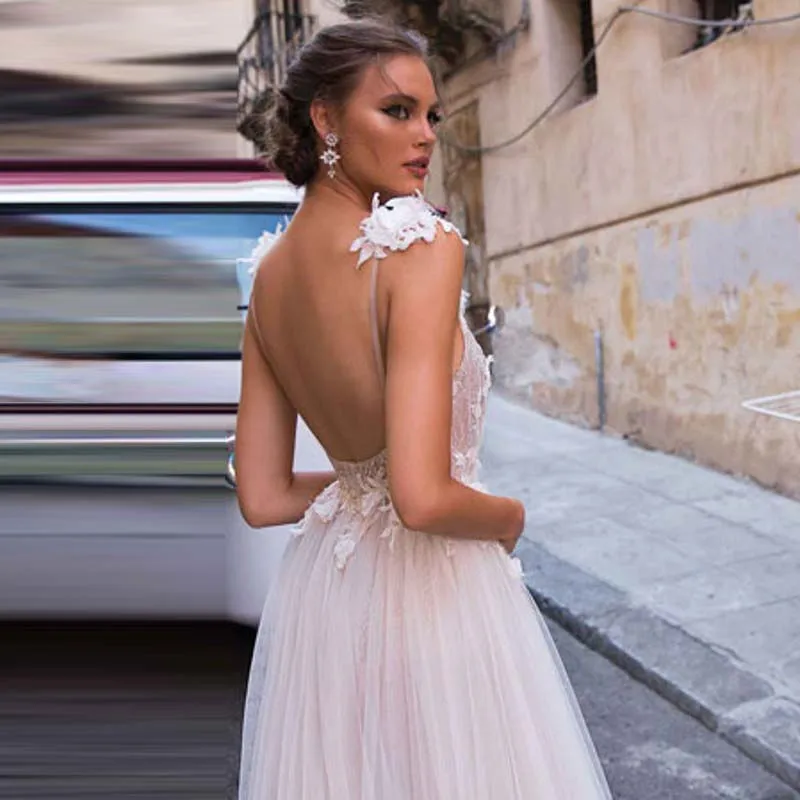 Chic-Long-Evening-Gowns-V-Neck-Tulle-A-Line-Pageant-Dresses-2019-robe-de-soiree-Evening (1)