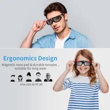 BOBLOV Smart 4 шт./лот 3D стекло es перезаряжаемый 96 Гц/144 Гц затвор DVD фильмы стекло DLP проектор домашний кинотеатр Виртуальная реальность