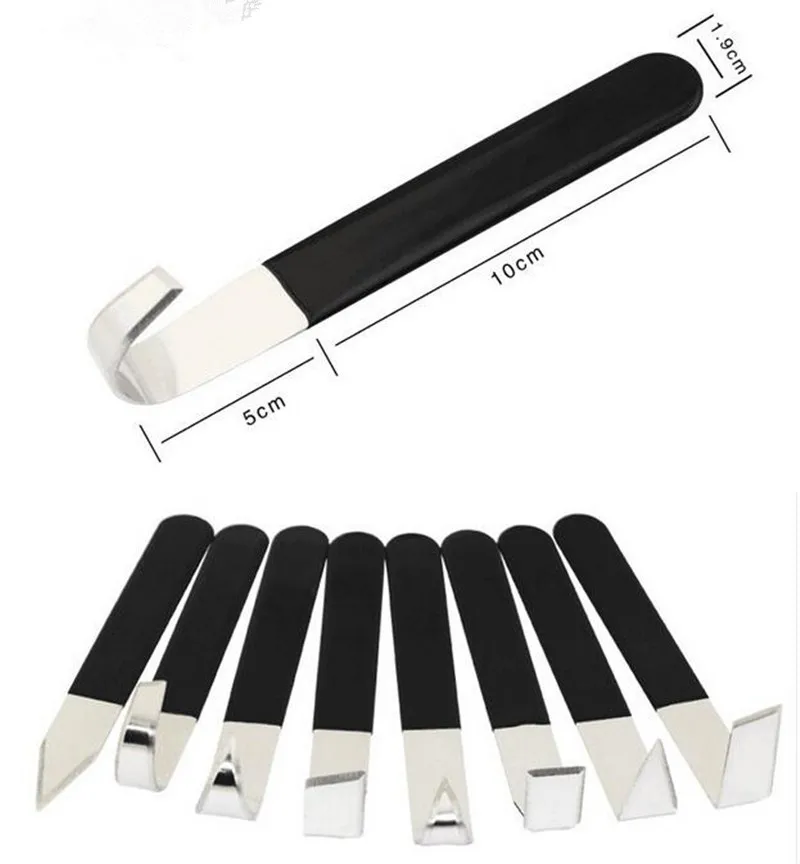 Clay Sculpture Tools Drawing Tool Set 8pcs/set Ceramic Tools Black Good