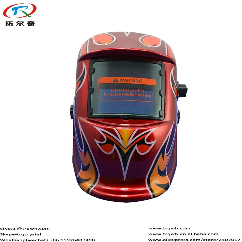 TRQ-HD06-2200DE темный оттенок DIN9-13 внешний контроль сварочный шлем на солнечных батареях Авто затемнение полная защита