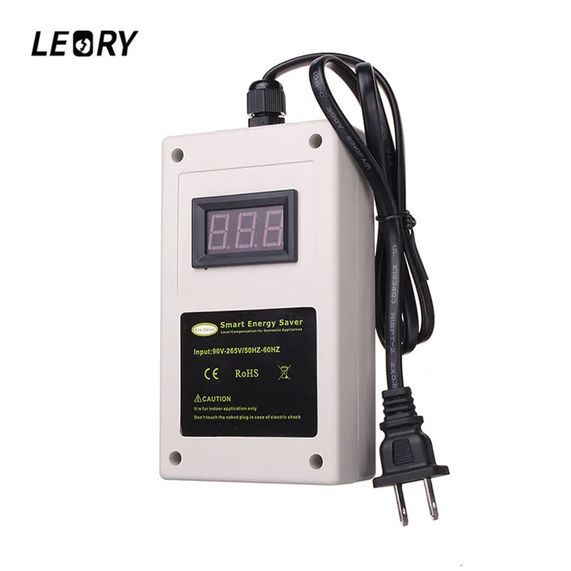 

LEORY US/EU Plug Electricity Power Energy Saver Digital Display Save 30% Smart Home Energy Saver 50KW 90V-265V LED Saving Box