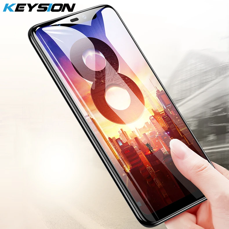 

KEYSION 5D Full Cover 9H Tempered Glass For Xiaomi Mi 8 Screen Protector Glass For Xiaomi Mi8 Mi8 Screen Protective Glass Film