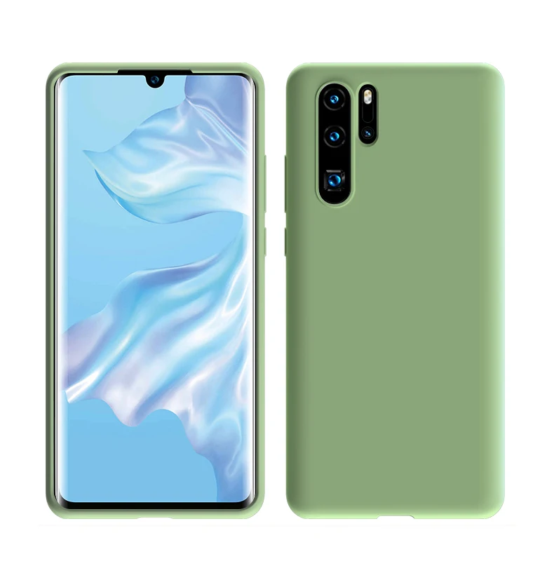 Яркий мягкий жидкий силиконовый чехол для Huawei P30 P20 Mate 20 lite Pro Nova 3 4 для Honor 8X 8A Y5 Y6 Y7 Pro P Smart Plus