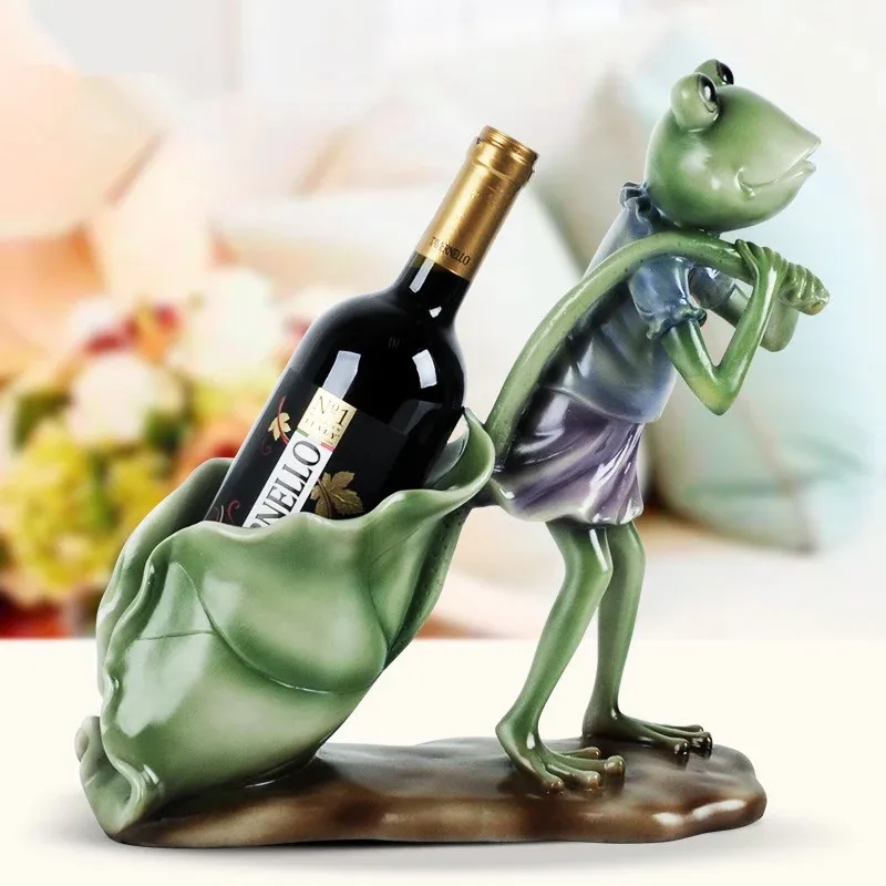 

Creative European-style living room wine rack decoration home bottle rack home furnishings modern simple wine cabinet decoration