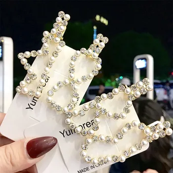 

Fashion Pearl Hair Clip for Women Girls Elegant Korean Design Snap Barrette Stick Hairpin Hair Styling Accessories Dropshipping
