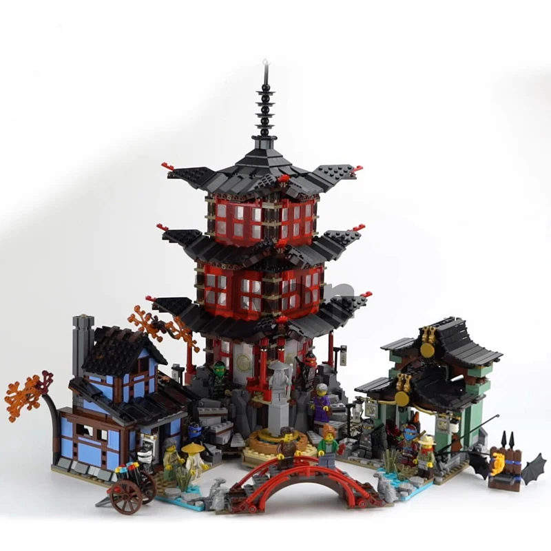 

70751 06022 Compatible with Lego blocks Ninjago Figure Temple of Airjitzu Model building toys hobbies education for children