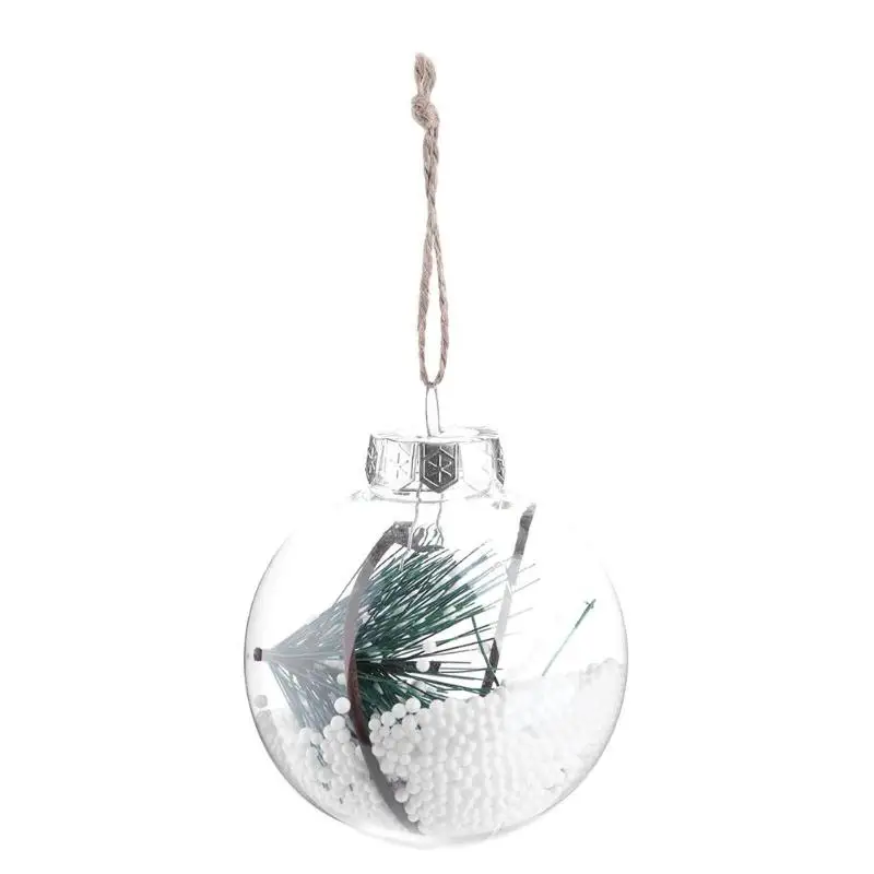 Рождественская елка подвесные украшения Рождественский кулон висит прозрачный шар рождественские украшения для дома 2018 вечерние пользу