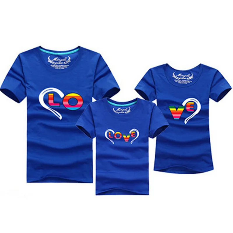 1 unid Familia Moda Trajes A Juego en forma de Corazón de