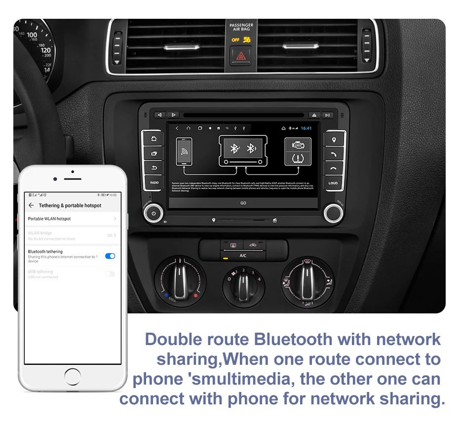 Discount Isudar H53 Car Multimedia 2 Din Auto Radio GPS Android 4G For VW/Volkswagen/POLO/Golf/Skoda/Octavia/Seat/Leon RAM 4GB DVD Player 11