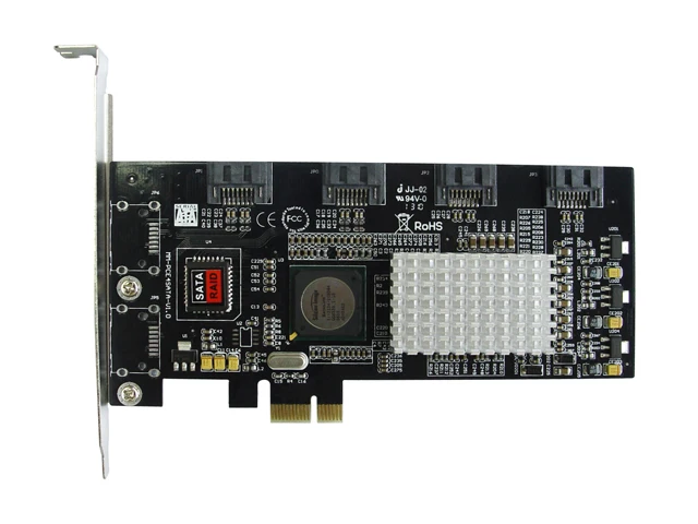 Pci-e на 4 порта SATA II PCIe Программы для компьютера Raid контроллер карты Комплект с