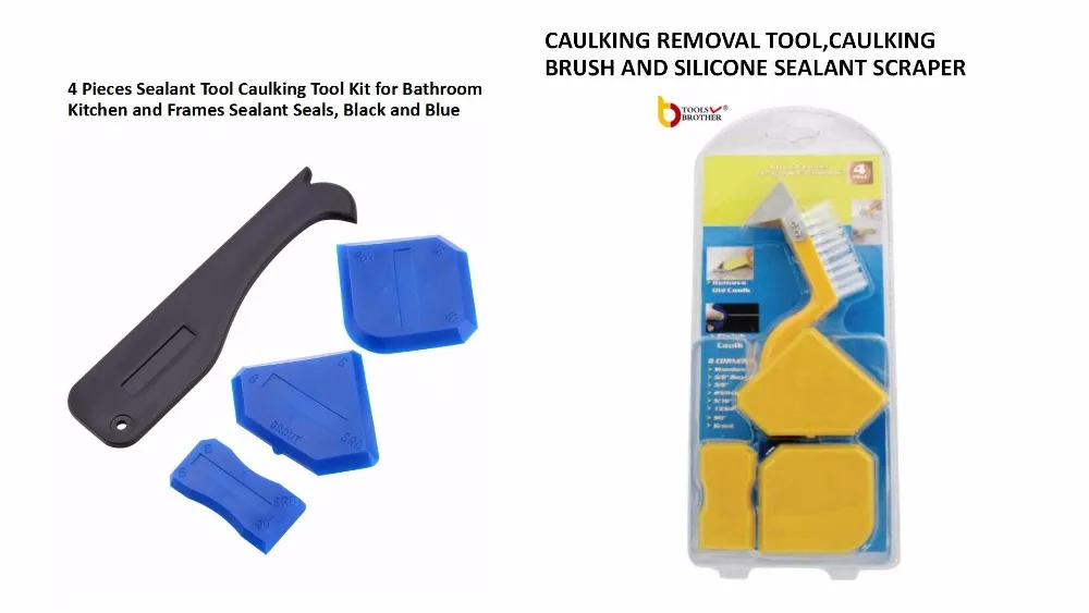 4pcs Silicone Sealant Finishing Tool and 4 Piece Caulking Silicone Tool