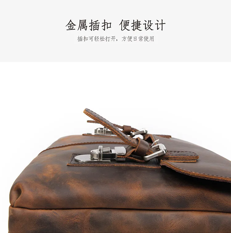 BOLEKE Crazy Horse кожаный портфель s для мужчин t Мужская сумка-мессенджер мужские сумки на плечо деловой мужской портфель сумка для ноутбука