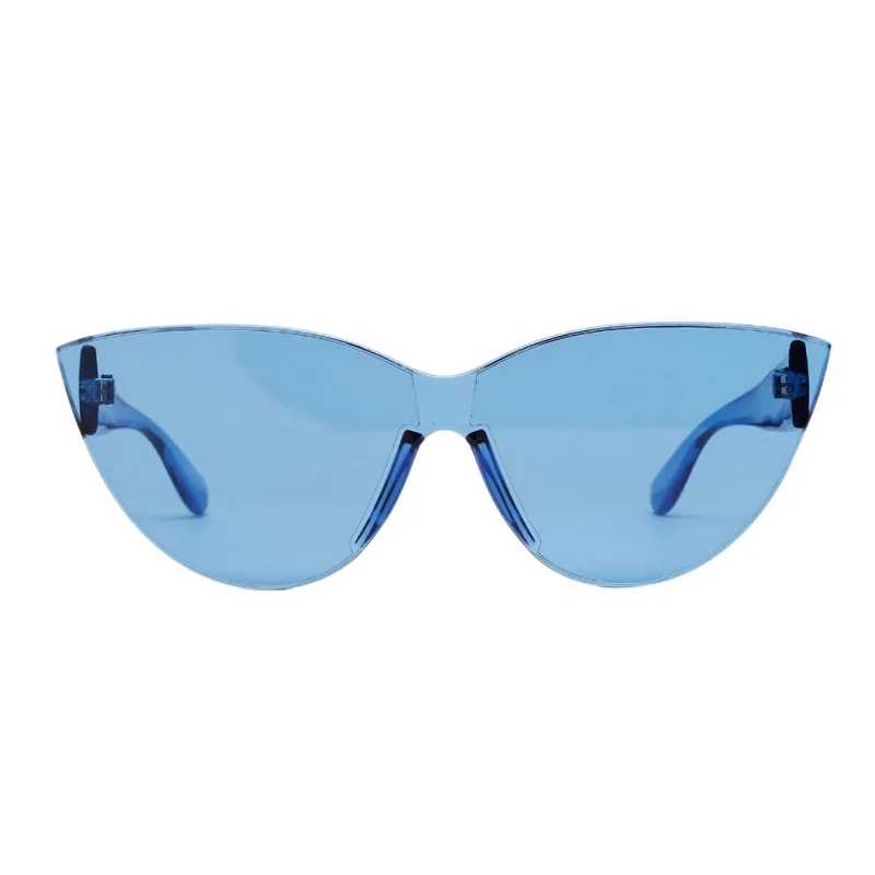 

2018 Retro Rimless Cat Eye Sunglasses Women Brand Designer 90s Trendy Small Green Orange Cateye Sun Glasses Shades