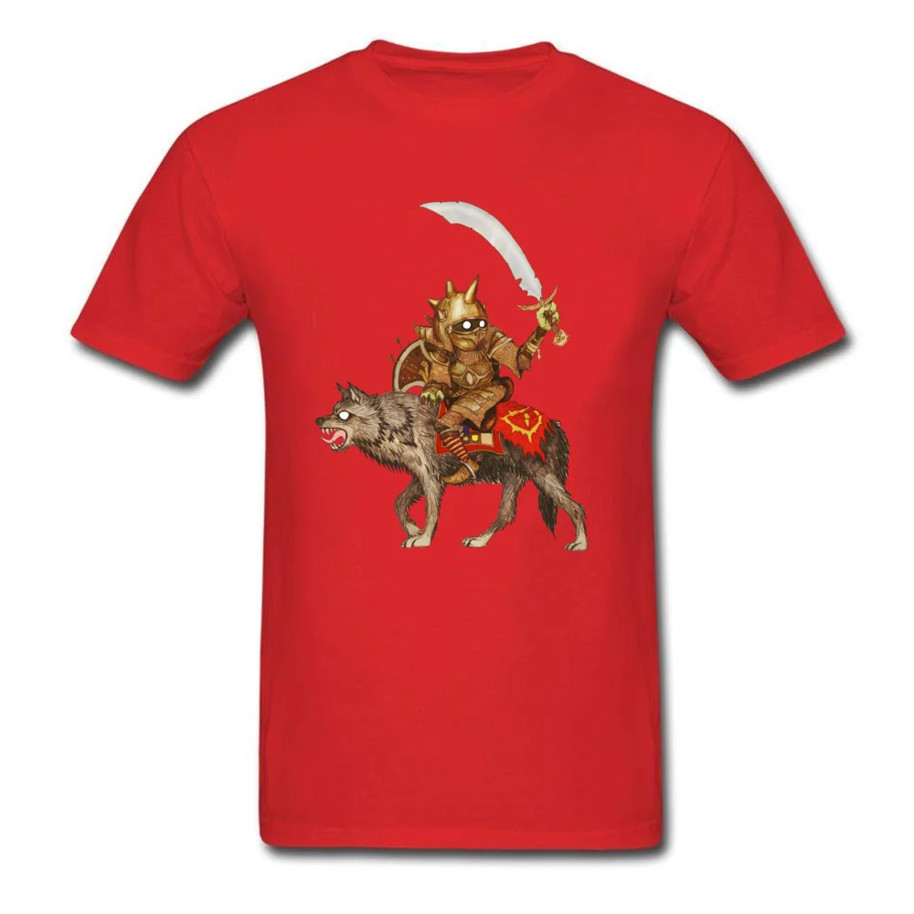 Goblin Wolf Crew Neck Top T-shirts April FOOL DAY Tees Short Sleeve Cheap Cotton Custom Tops Shirt Casual Men Wholesale Goblin Wolf red