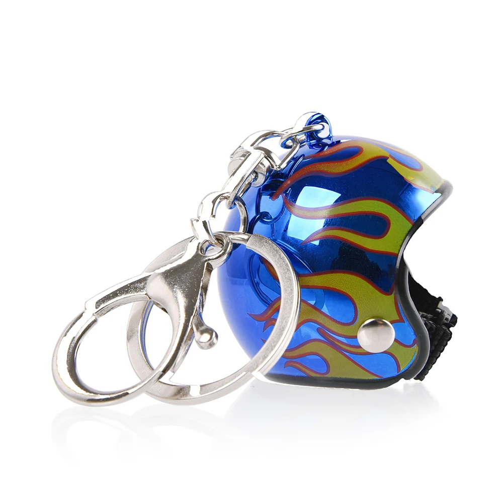 2019 New Arrival Keychain Key Ring Keyring Car Motorcycle Bicycle Fire Flame Blaze Helmet Key China Pendants Thanksgiving Gift
