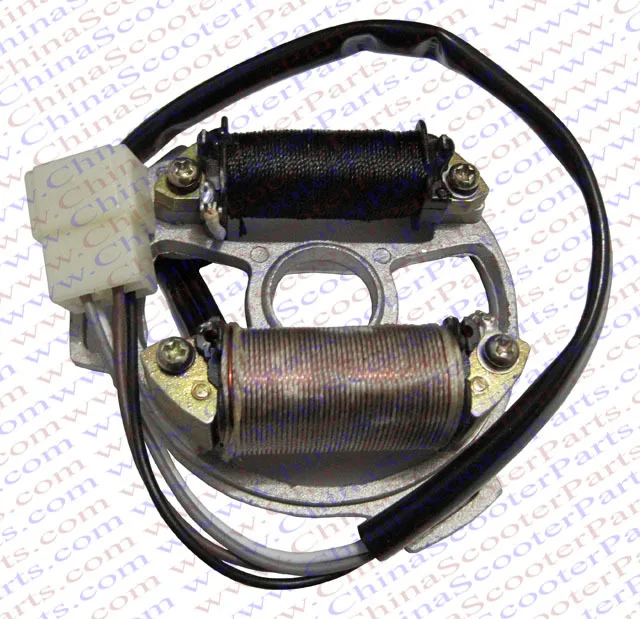 

Magneto Stator Plate 2 Pole Coil D1E41QMB Geely Scooter Parts