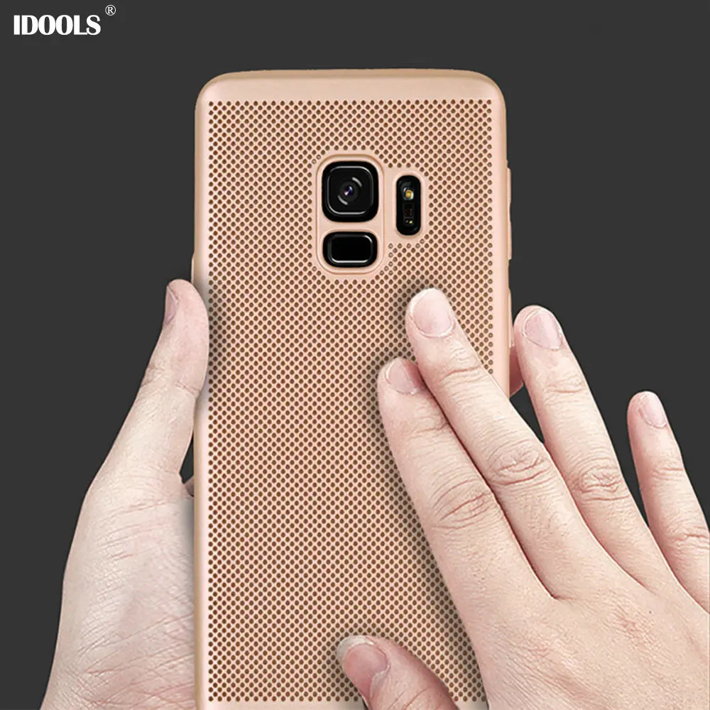 IDOOLS Case for samsung galaxy A8 2018 Heat Dissipation Back PC Cover Matte Hard Plastic Protect Bag Cases Samsung |