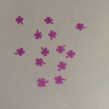 Неоновый фиолетовый устойчив к растворителям Клевер блеск для УФ для нанесения лака для ногтей