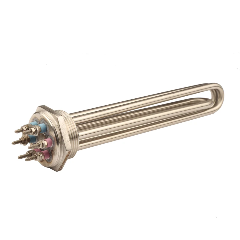 9KW Heating Tube,DN40 Electrical Heating Tube,Explosionproof Stainless Steel Brass Head High Power Water Tank Water Heater Heating Tube
