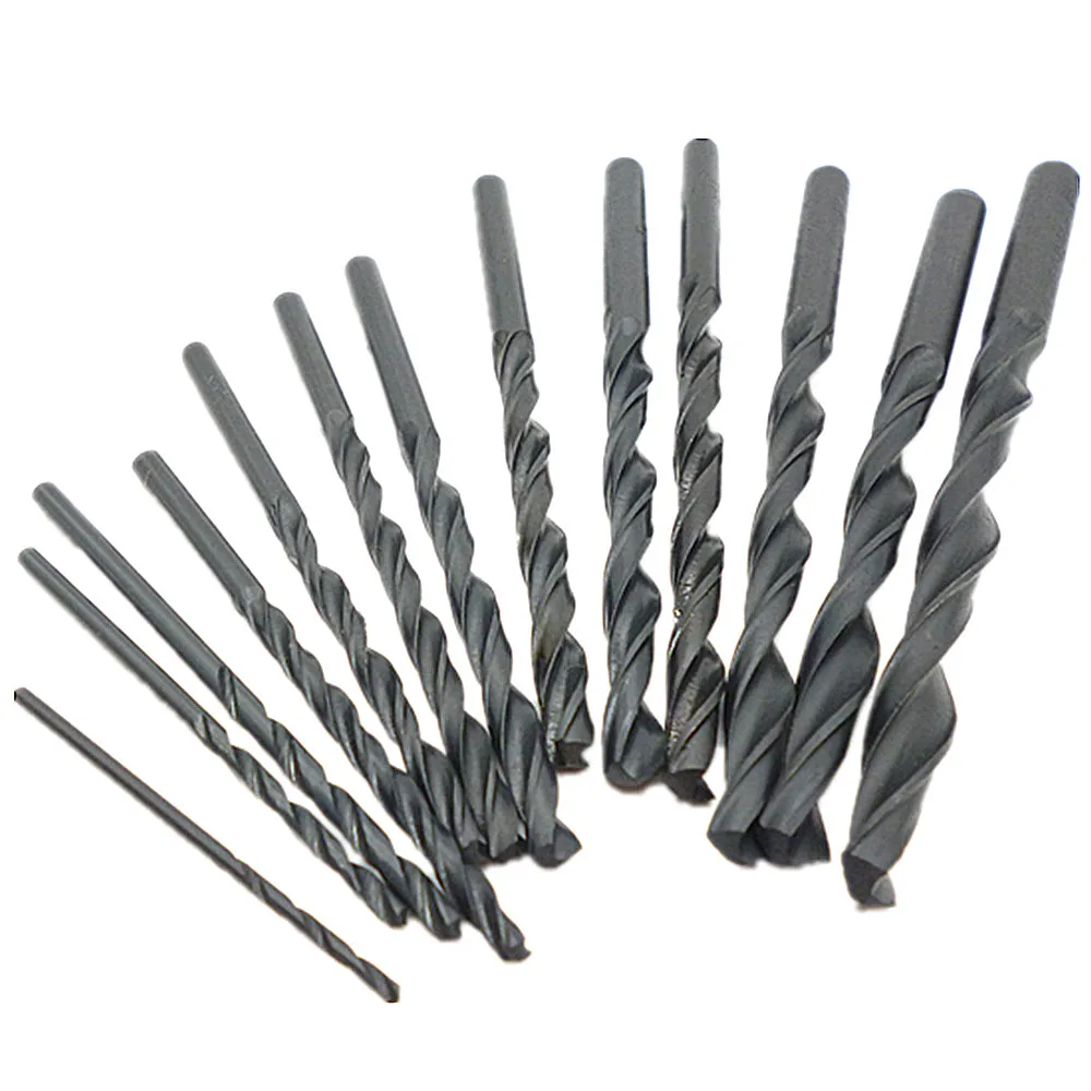 13pcs Hss Drill Bit Set Nitriding (Black) Twist Drill Bits 1.5 6.5mm