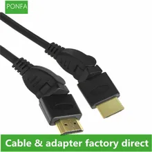 HDMI 1,4 V M/M 360 градусов поворотный Регулируемый правый левый Угловой кабель