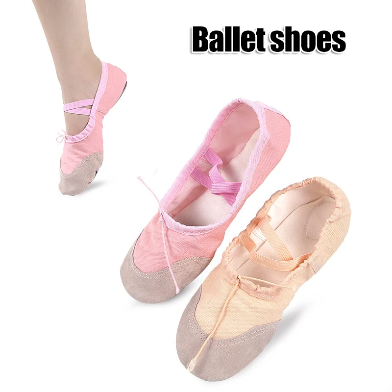 

Ballet Dance Shoes Slipper Canvas Yoga Dance Shoes 22-35/36-44 Size Ballet Dance Shoes for Women Girls Kids XR-Hot