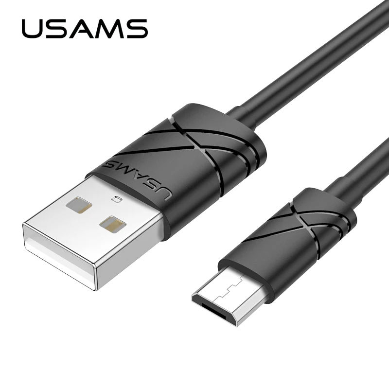 USAMS Кабель Micro Usb 1 м 2А Быстрая Зарядка Мобильного Телефона Android кабель USB Зарядное Дата Кабель Синхронизации Провода для Samsung HTC LG