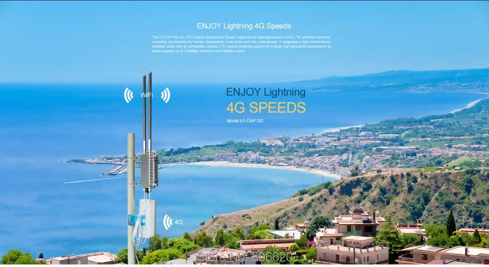 4G FDD LTE Outdoor Wireless CPE Router with POE & Up to 300Mbps Wireless Speed & IP67 Waterproof & Multiple MIMO Antenna Options_F1