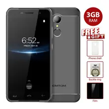 HOMTOM HT37 PRO Original 4G Smartphone Android 7.0 3GB + 32GB 5.0 Inch MTK6737 1.3GHz Quad Core 13.0MP HD Screen Mobile Phone