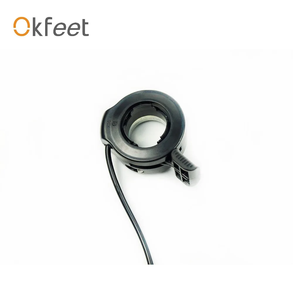 Best okfeet eBIKE BAFANG Thumb Throttle Electric Bicycle Part BBS01 BBS02 BBSHD Electric Bike Throttle Finger Speed Throttle 3 Wires 3